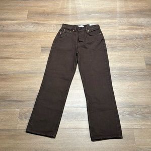 Brown Zara jeans brand new, never worn, very stylish on trend